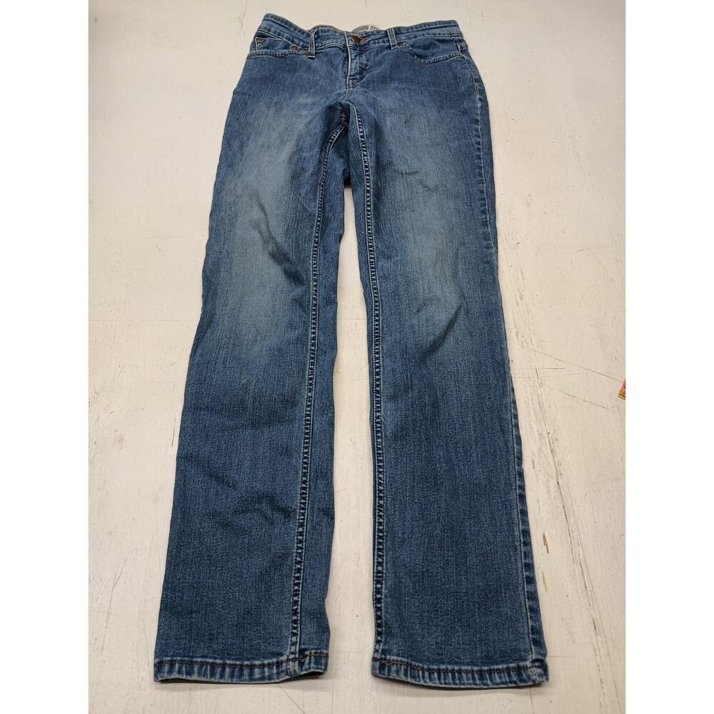 Signature Levis Strauss Women's Mid-Rise Straight Stretch Jeans Size 4M W27 L32